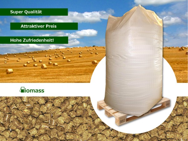 Rapsstrohgranulat, Rapsstroh Granulat, Detailansicht, 6 mm